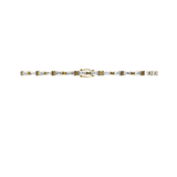 Tapered baguette lab-grown diamond tennis bracelet, 1.92ct in 18K recycled yellow gold.