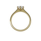 Round brilliant lab-grown diamond solitaire ring 1.00ct 6-prong in 18K recycled yellow gold