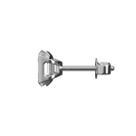 Emerald cut lab-grown diamond solitaire stud earrings, 2.00ct in 18K recycled white gold