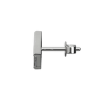 Tapered baguette lab-grown diamond multi-stone ear climber earrings, 1.68ct in 18K recycled white gold