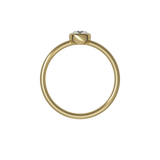 Round brilliant lab-grown diamond solitaire ring 0.30ct in 18K recycled yellow gold