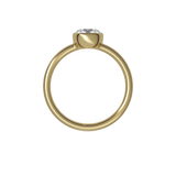 Round brilliant lab-grown diamond solitaire ring 1.00ct in 18K recycled yellow gold
