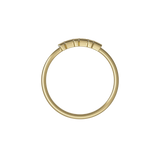 Tapered baguette lab-grown diamond multi-stone ring 0.48ct in 18K recycled yellow gold