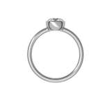 Round brilliant lab-grown diamond solitaire ring 1.00ct in 18K recycled white gold