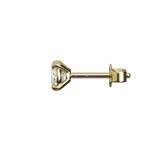 Round brilliant lab-grown diamond stud earrings, 1.00ct in 18K recycled yellow gold