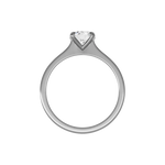 Round brilliant lab-grown diamond solitaire ring 1.00ct in 18K recycled white gold