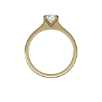 Round brilliant lab-grown diamond solitaire ring 1.00ct in 18K recycled yellow gold