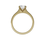 Round brilliant lab-grown diamond solitaire ring 1.50ct in 18K recycled yellow gold
