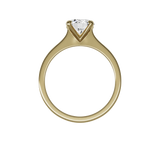 Round brilliant lab-grown diamond solitaire ring 1.50ct in 18K recycled yellow gold