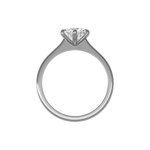 Round brilliant lab-grown diamond solitaire ring 1.50ct 6-prong in 18K recycled white gold