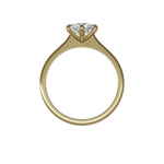 Round brilliant lab-grown diamond solitaire ring 1.50ct 6-prong in 18K recycled yellow gold