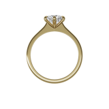 Round brilliant lab-grown diamond solitaire ring 1.50ct 6-prong in 18K recycled yellow gold